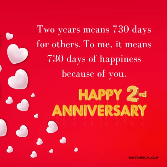 2nd Anniversary Wishes For Girlfriend