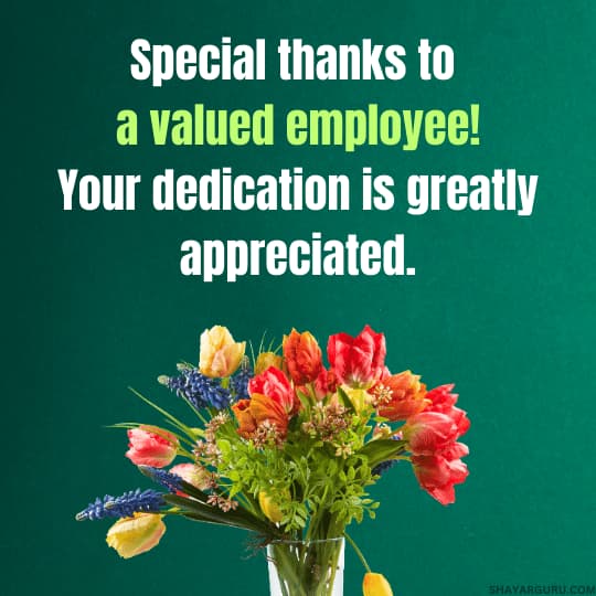 Appreciation Messages for Good Work To Employee