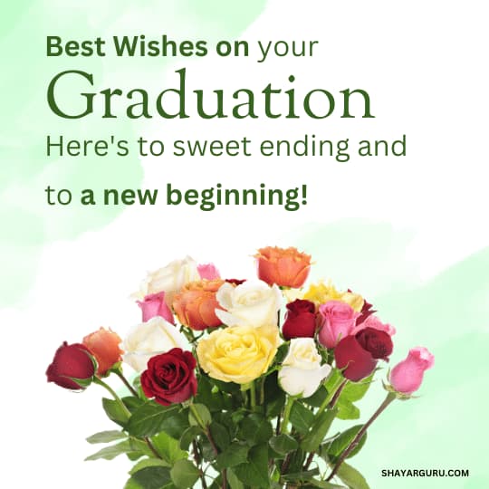 best wishes on graduation