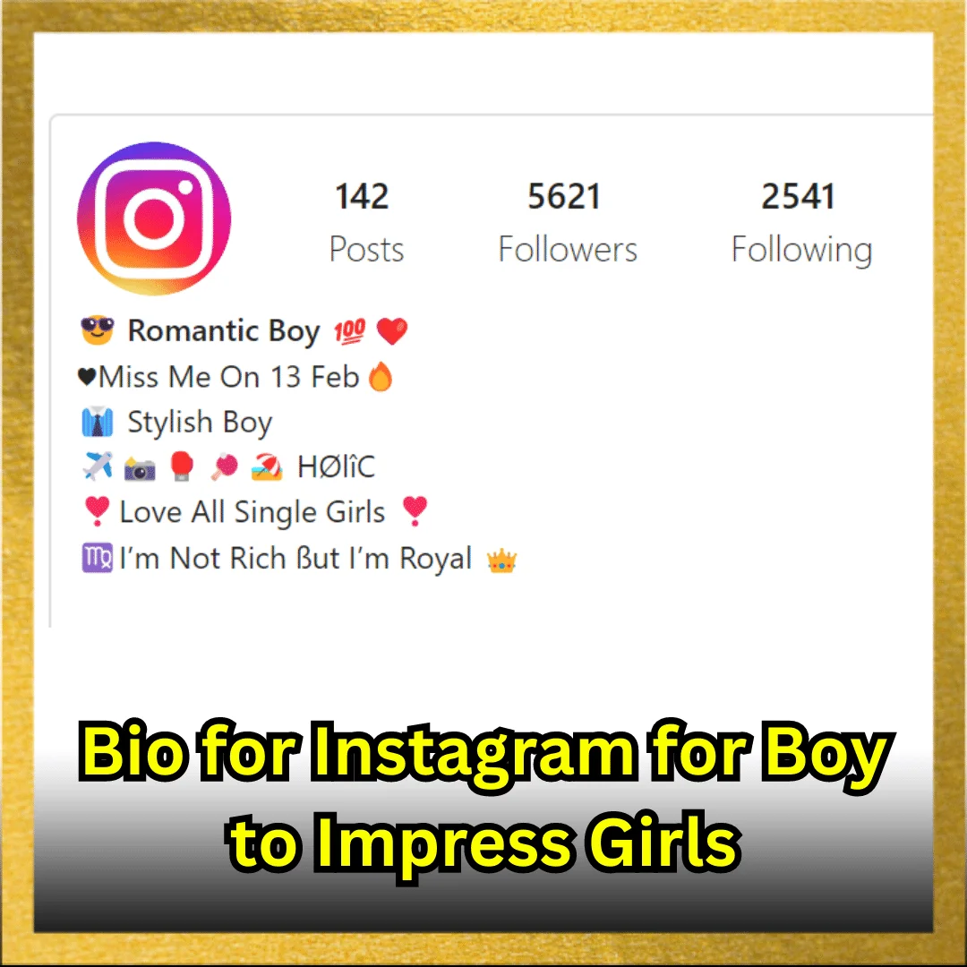Bio for Instagram for Boy to Impress Girls