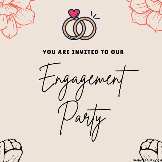 engagement party invitation card