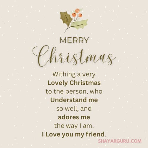 Christmas wishes for friend