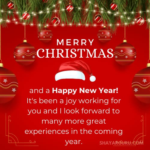 Christmas and New Year Wishes for Boss