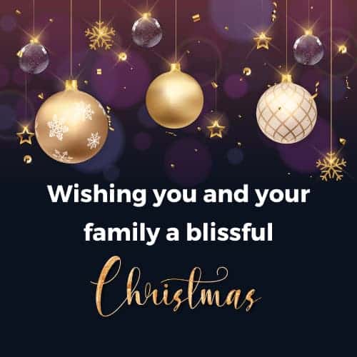 Christmas Greetings for Boss and Family