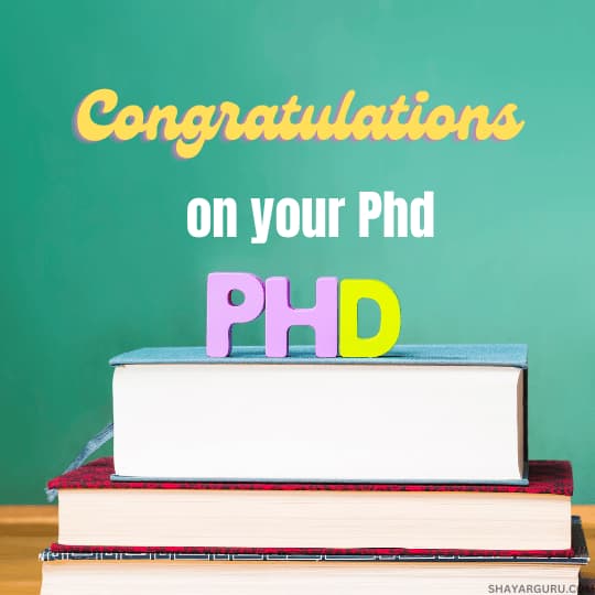 PhD Congratulations Message
