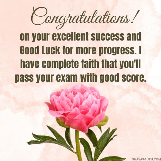 Congratulations Wishes For Passing Exam