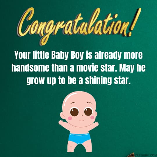 Funny Message for Newborn Baby Boy