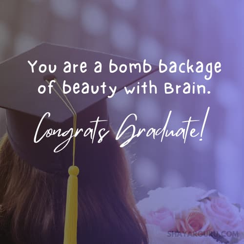 Funny Graduation Wishes for Girlfriend