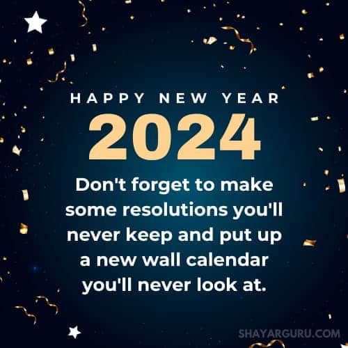 funny new year messages