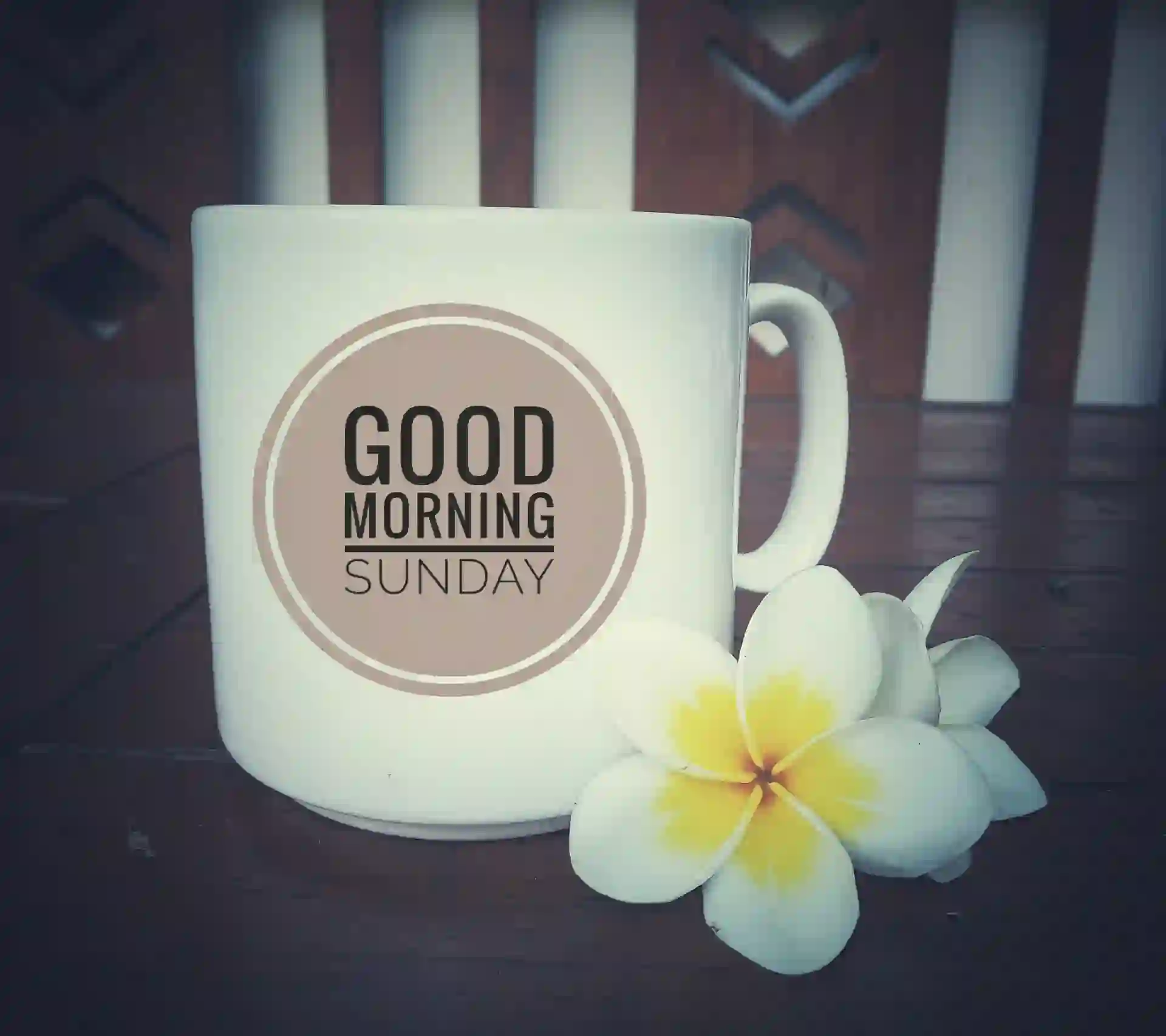 good morning sunday mug
