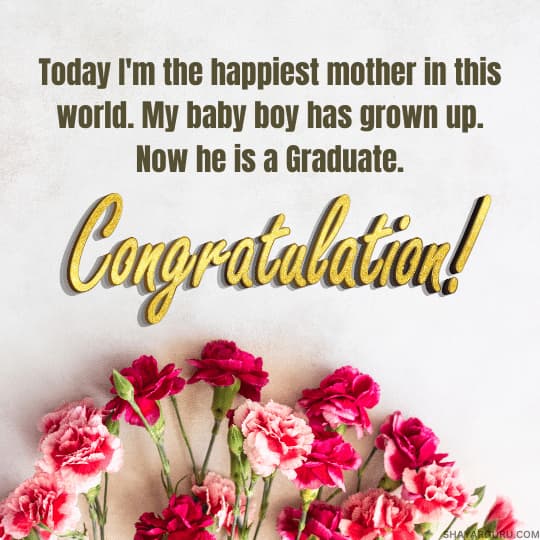 Graduation Wishes for Son From Mom
