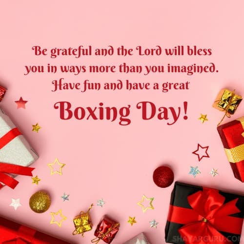 Boxing Day Greetings For Friends