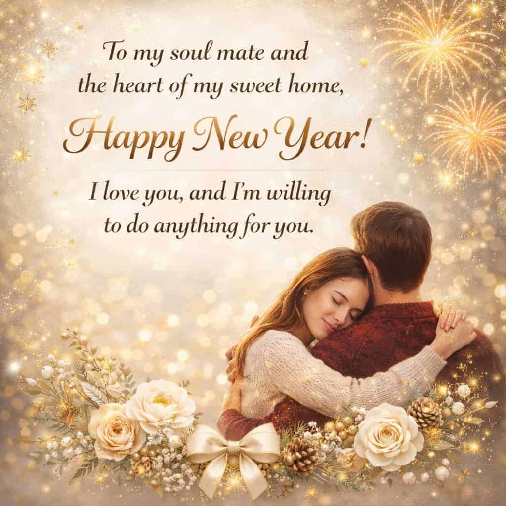 Happy New Year Wishes For Husband
