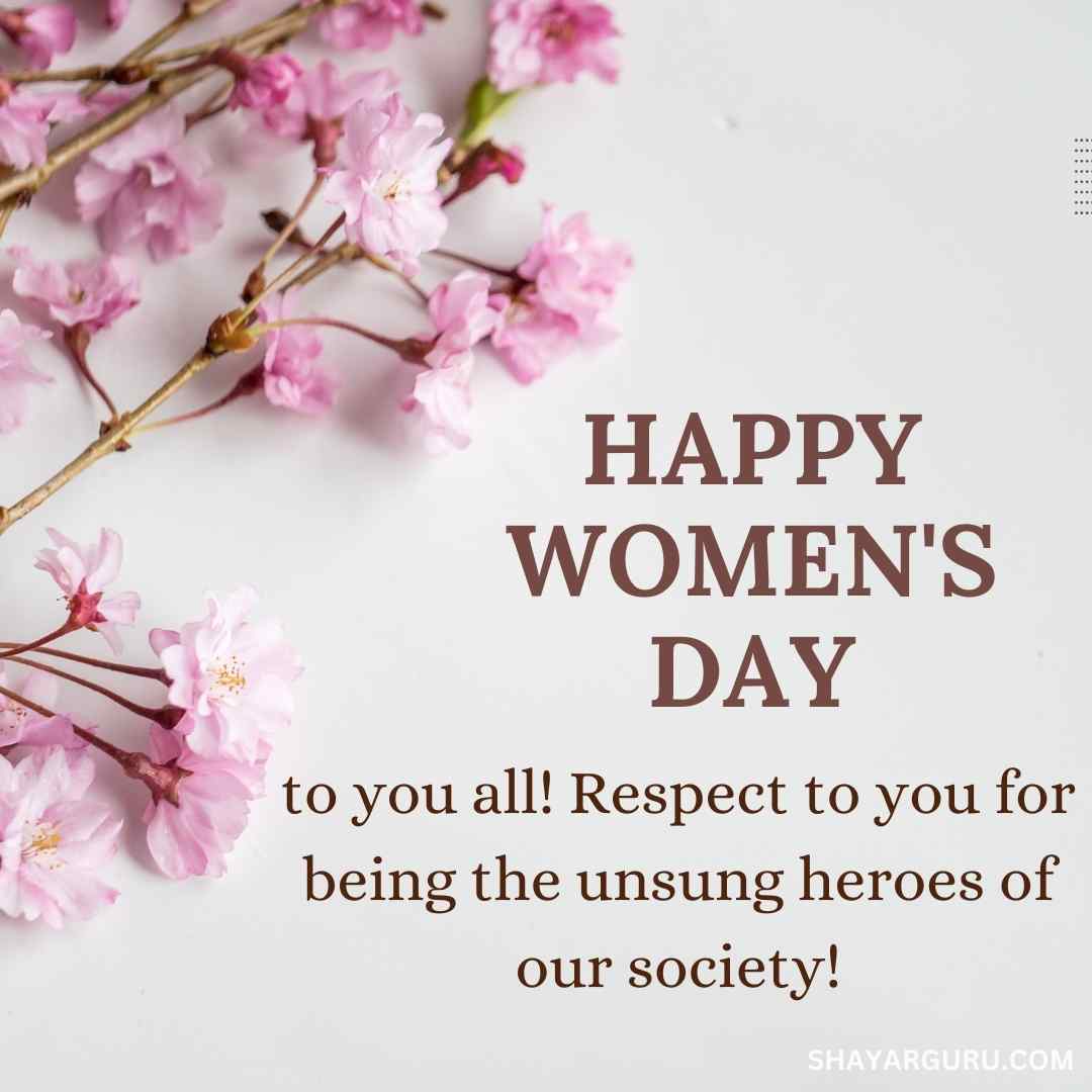 happy womens day to you all