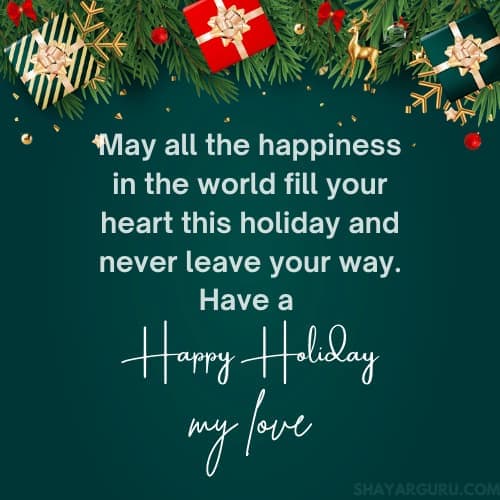 Holidays Messages For Love