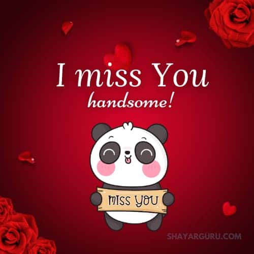 i miss you message for him