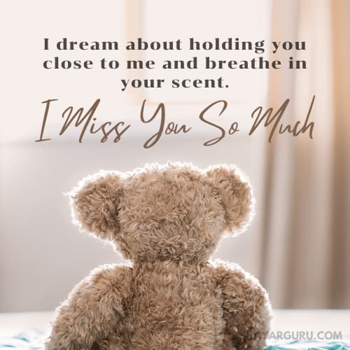 i miss you message for her