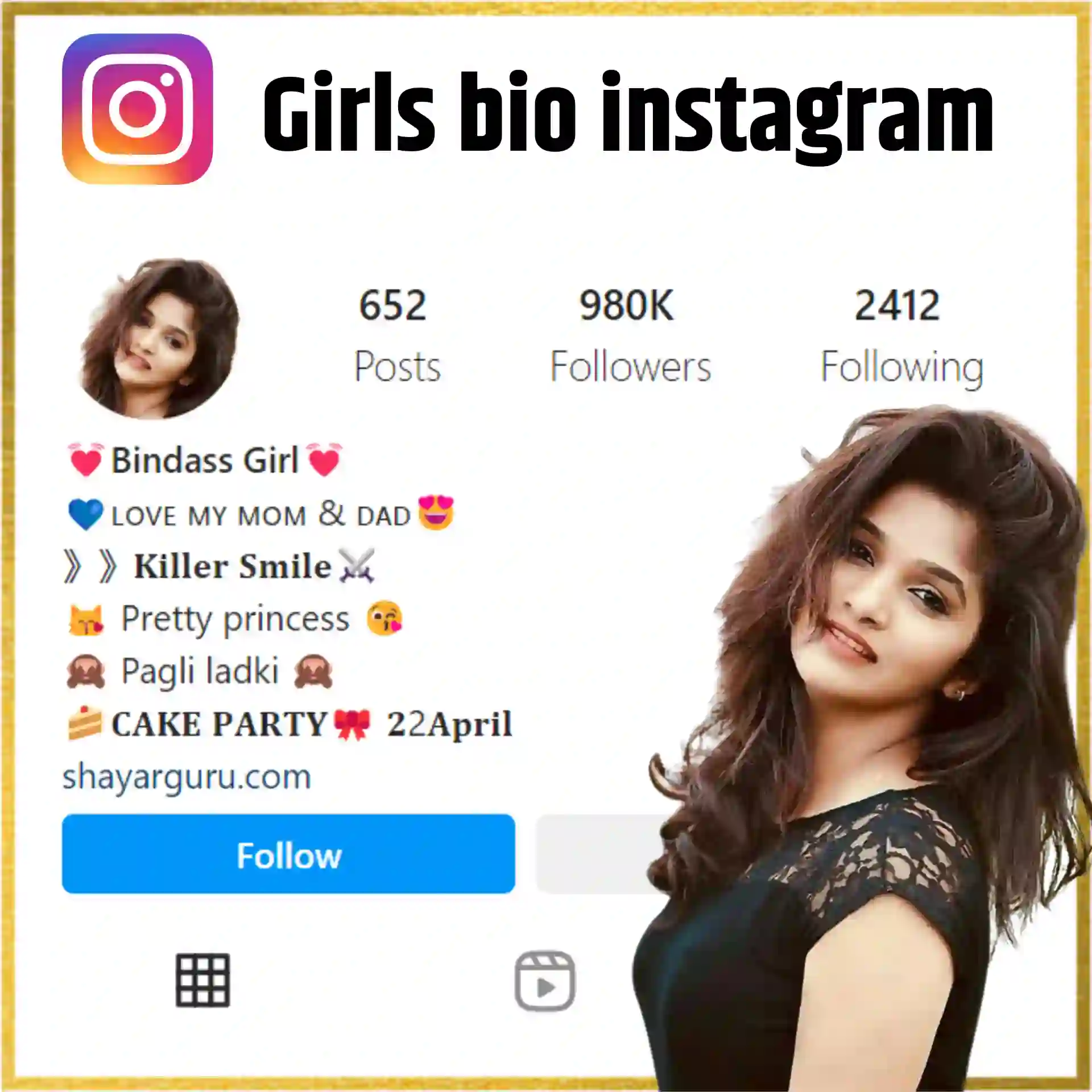 Girls Instagram Bio