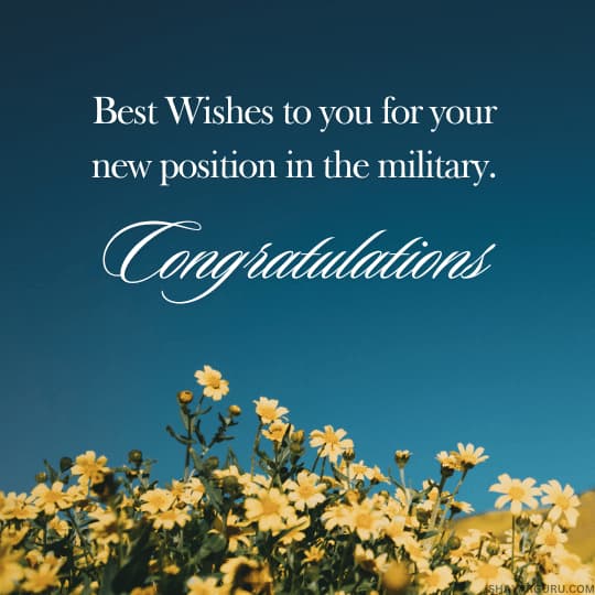 Military Promotion Best Wishes