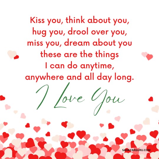 most romantic love message for my love