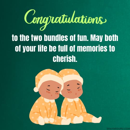 naming ceremony wishes for twins