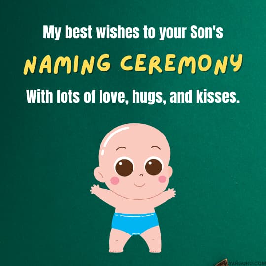 naming ceremony wishes for baby boy