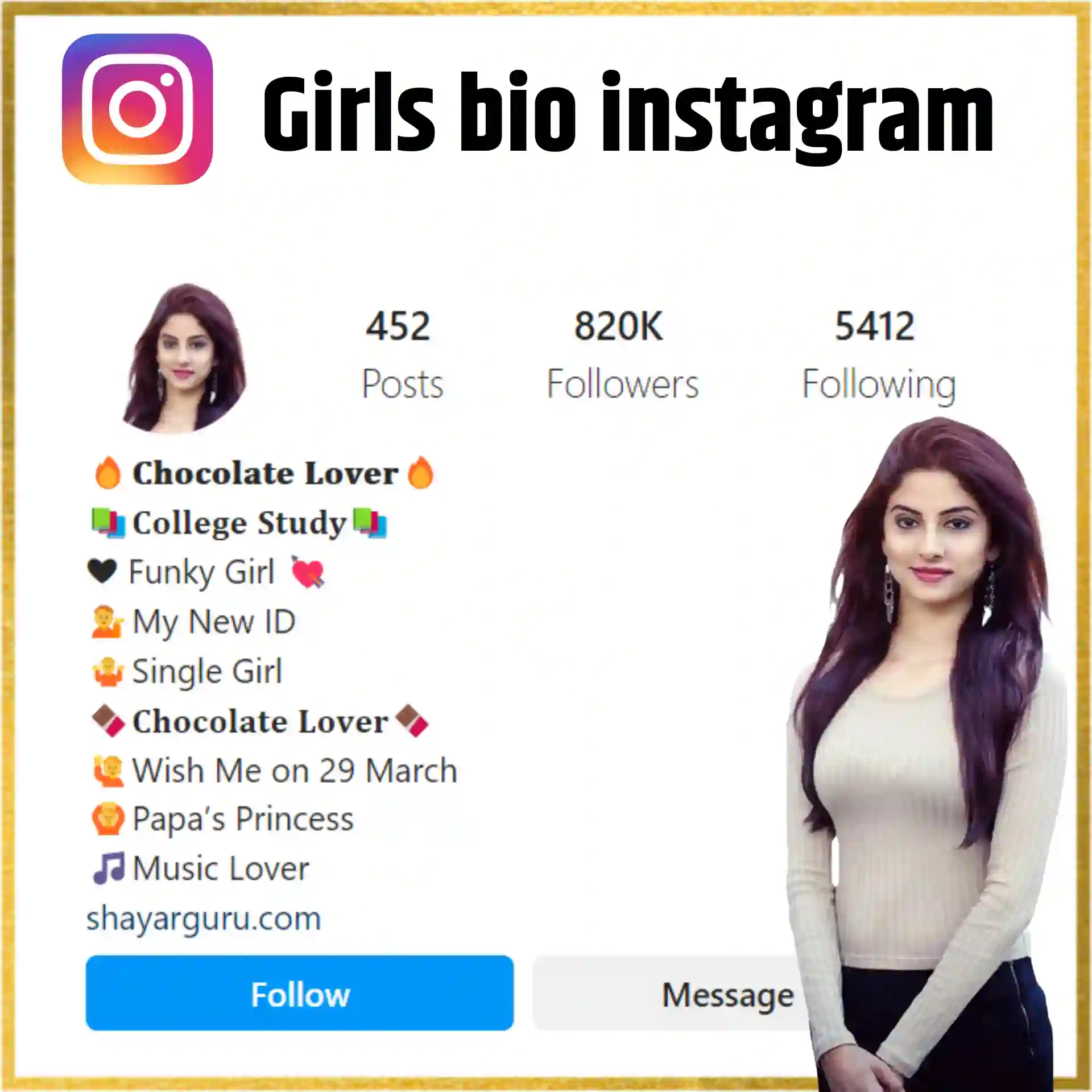 New Instagram Bio for Girls