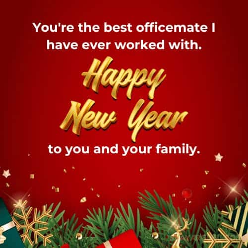 happy new year wishes for officemate