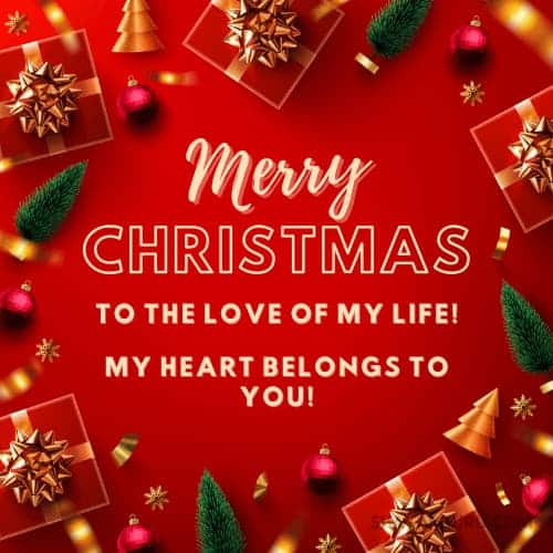 romantic message for him during christmas