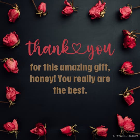 Thank You Message For Gift From Wife
