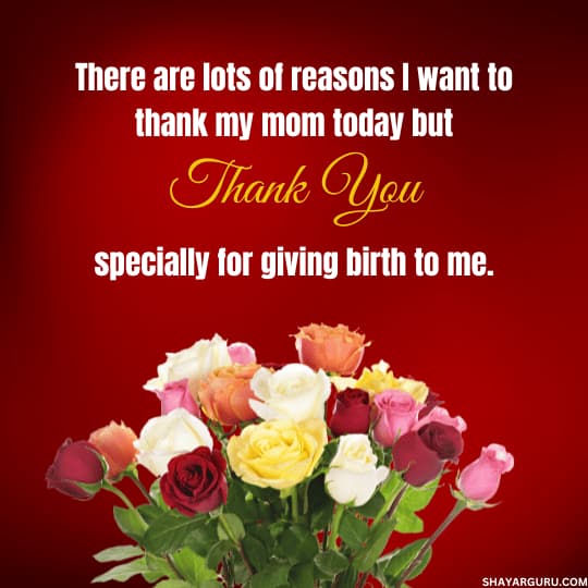 Thank You Message For Mom On My Birthday