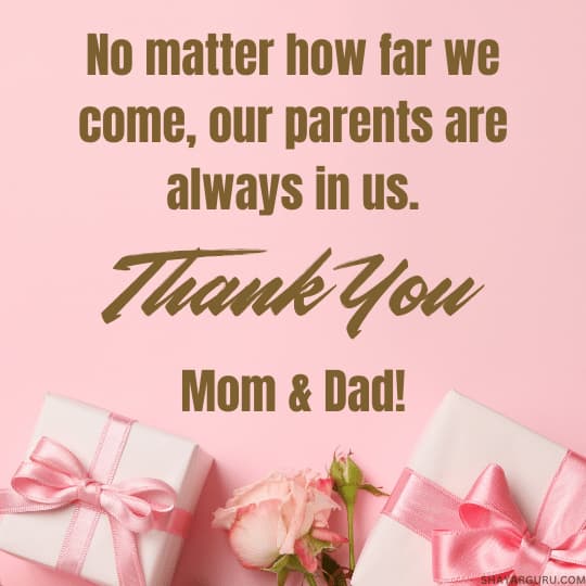 Appreciation Messages for Parents
