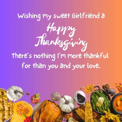 Thanksgiving Love Messages for Girlfriend
