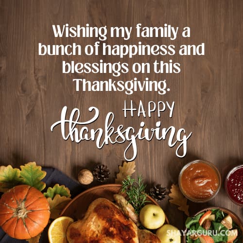 Thanksgiving Wishes for Family