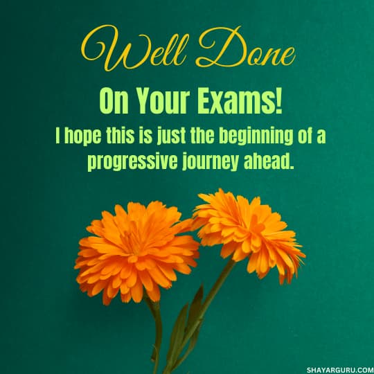 Well Done Messages For Passing Exam