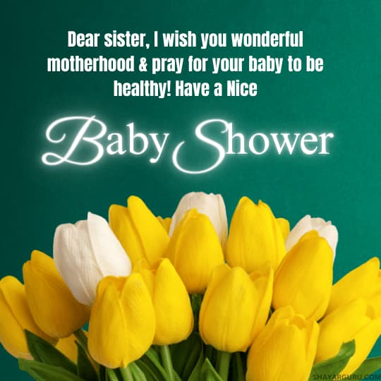 Baby Shower Wishes for Sister