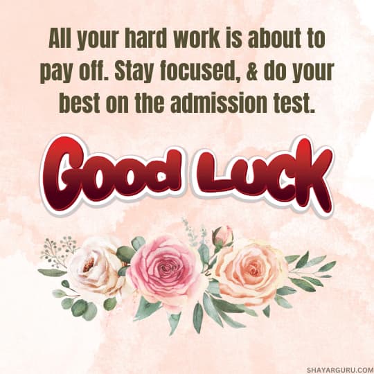 Best Wishes for College Admission