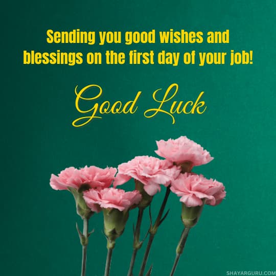 Best Wishes For New Job First Day