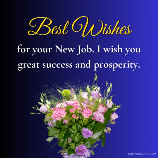 best wishes for new job success