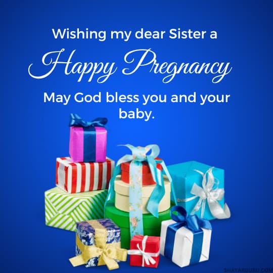 best wishes for pregnant sister