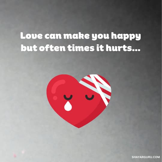 best sad love message