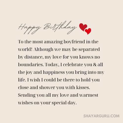 Birthday Paragraph For Boyfriend In Long Distance