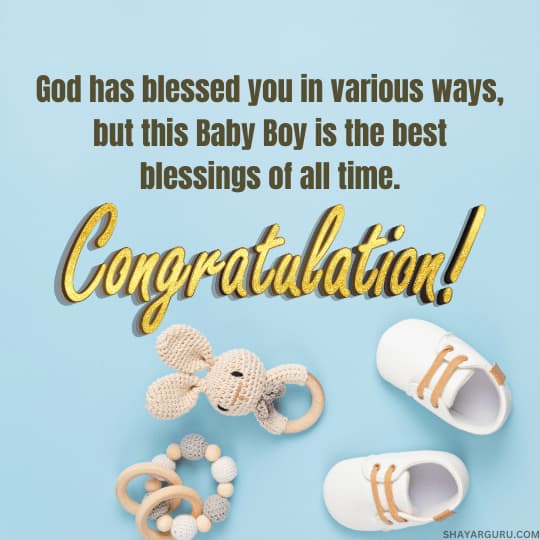 Religious Congratulations Messages for Baby Boy