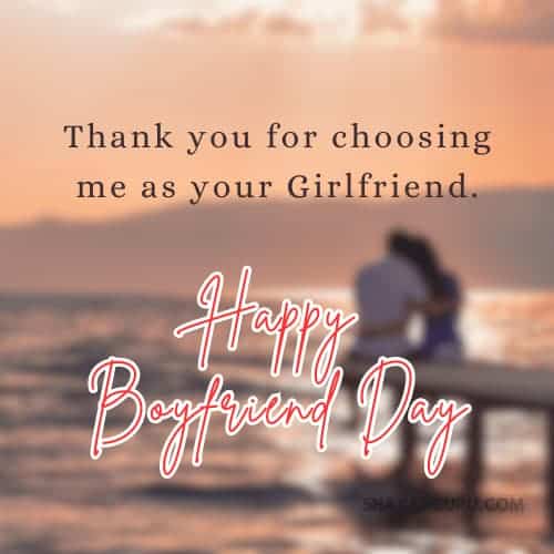 Happy Boyfriend Day Message