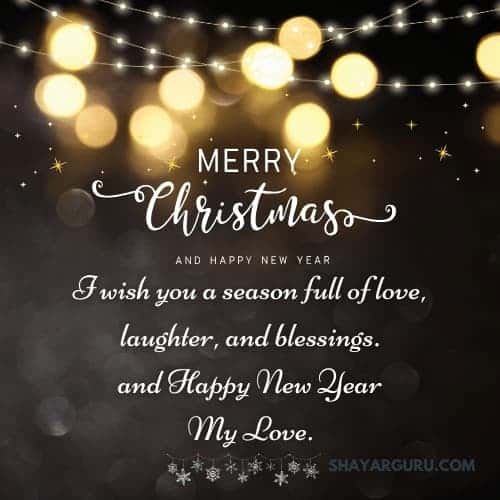 christmas new year message for boyfriend