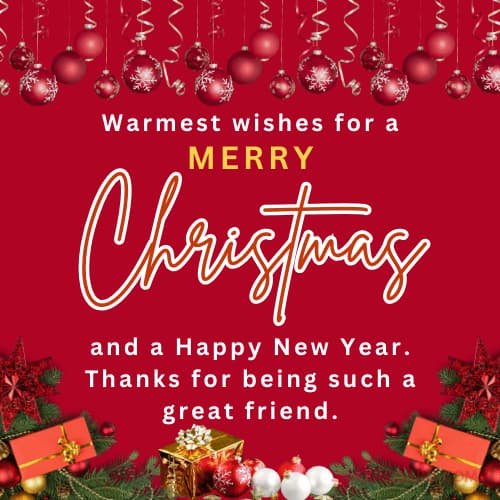 christmas and new year wishes to friends