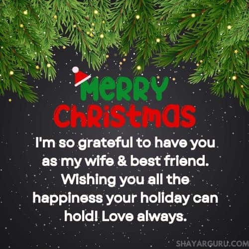 Christmas Card Messages for Wife