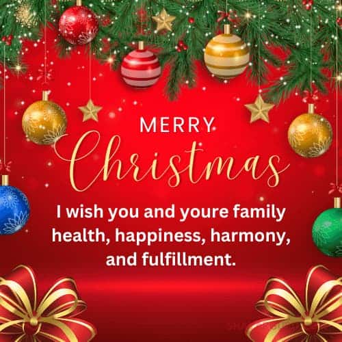 Merry Christmas Wishes for Family and Friends