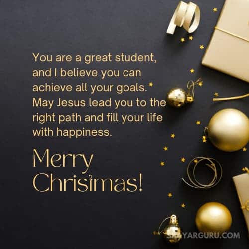 Christmas Message for Students From Teacher