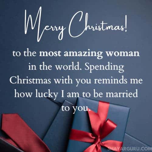 Christmas message to wife